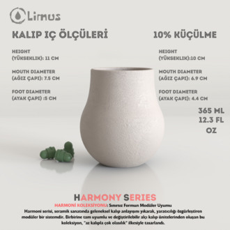 HS-002 HARMONİ SERİSİ KUPA ALÇI KALIBI 
