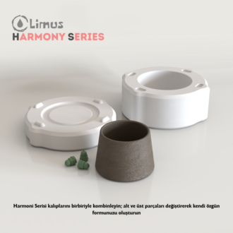HS-003 HARMONİ SERİSİ KUPA ALÇI KALIBI 