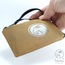 Kahverengi-Parlak Siyah Logo Baskılı- Mini Bisikletçi Cüzdanı -12x9cm - Lindanihan Design