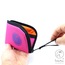 Magenta-Mor Logo Baskılı- Mini Bisikletçi Cüzdanı -12x9cm - Lindanihan Design