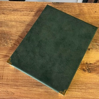 Yeşil Deri Albüm Plaket 