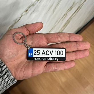Kişiye özel Plaka Anahtarlık 