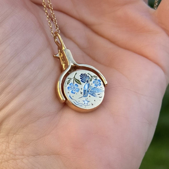 Sun& bird safir kolye