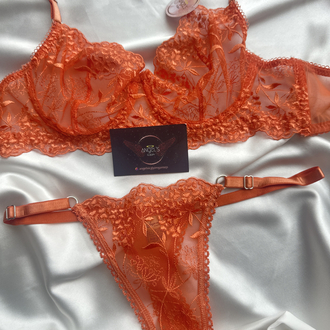 Turuncu bralet takım