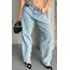 Baggy kar yıkama buz mavi jeans pantolon d2007