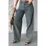 Baggy kar yıkama eskitme kahve jeans pantolon d2007