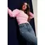 Fitilli Bisiklet Yaka İkili Bluz Pembe T4341