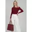 Tek Omuz İpli Bluz Bordo t4328