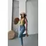 Mom fit bıyık kar yıkama jeans pantolon koyu mavi d2006