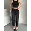 Mom fit enzim bıyıklı taş yıkama jeans pantolon siyah d2006