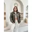 Puffer kısa mont haki st25534