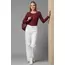 Çıtçıt Detaylı Bluz Bordo T4343