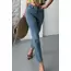 Mom fit kar yıkama bıyık detaylı jeans pantolon d2006