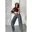 Baggy kar yıkama eskitme kahve jeans pantolon d2007