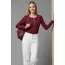 Çıtçıt Detaylı Bluz Bordo T4343