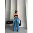 Baggy süper taş bıyık yıkama mavi jeans pantolon d2007