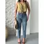 Mom fit bıyık kar yıkama jeans pantolon koyu mavi d2006