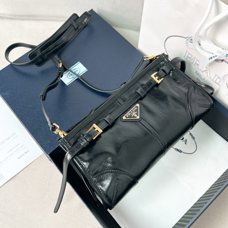 Prada LuxSoft Yumuşak Deri Omuz & Çapraz Çanta