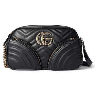 Gucci şık ve fonksiyonel siyah çapraz askılı çanta