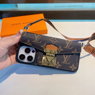  Louis Vuitton Tarzı Lüks Çanta Görünümlü Telefon Kılıfı (Askılı Model)