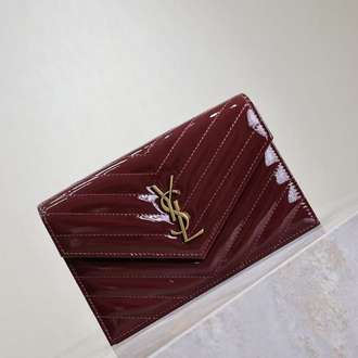 YSL Kate Patent Bordeaux