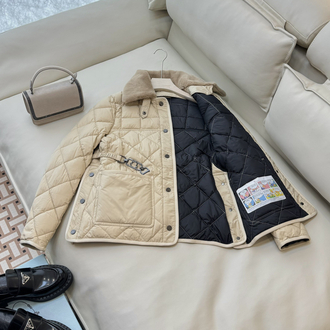 MONCLER Cygne Diamond‑Quilted Short Down Jacket / Moncler Cygne down jacket