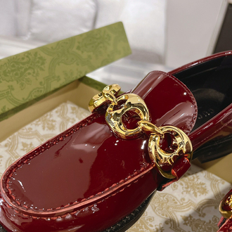  Gucci Rugan Zincir Detaylı Loafer Premium Signature Edition Ayakkabı