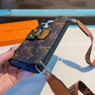  Louis Vuitton Tarzı Lüks Çanta Görünümlü Telefon Kılıfı (Askılı Model)