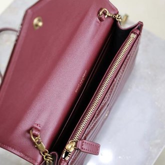 YSL Kate Patent Bordeaux