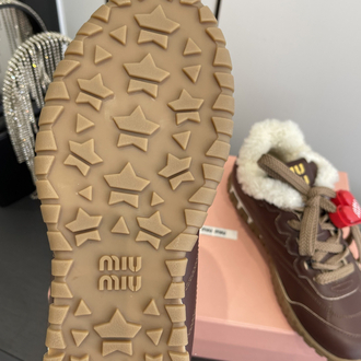 Miu Miu Tüylü Spor Ayakkabı