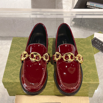  Gucci Rugan Zincir Detaylı Loafer Premium Signature Edition Ayakkabı