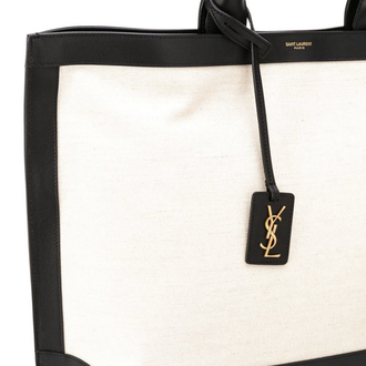 SAINT LAURENT KANVAS & DERİ HOBO ÇANTA