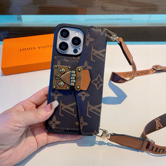  Louis Vuitton Tarzı Lüks Çanta Görünümlü Telefon Kılıfı (Askılı Model)