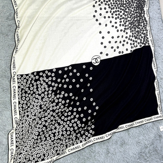 Chanel Monogram Logolu İpek/Kaşmir Şal