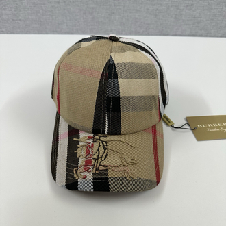 Burberry Vintage Check Cotton Baseball Cap