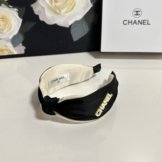 Chanel Tasarım Saten Saç Bandı 