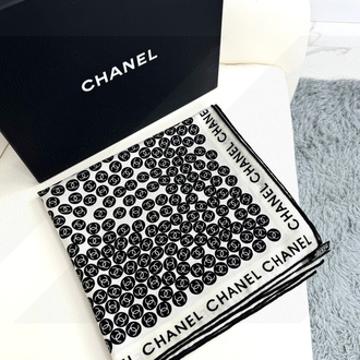 Chanel Monogram Logolu İpek/Kaşmir Şal
