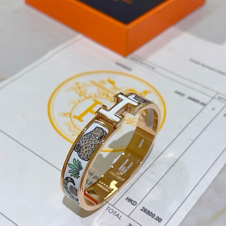 Hermès H Kilidi Desenli Bileklik