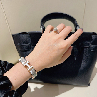 Hermès H Kilidi Desenli Bileklik