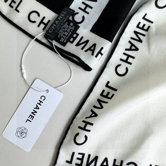 Chanel Monogram Logolu İpek/Kaşmir Şal