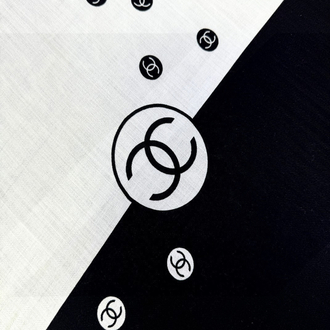 Chanel Monogram Logolu İpek/Kaşmir Şal