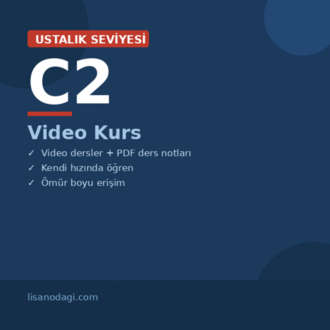C2 Ustalık Seviyesi Video Kurs