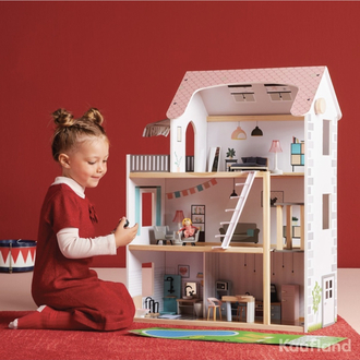 3 katlı asansötlü bebek evi