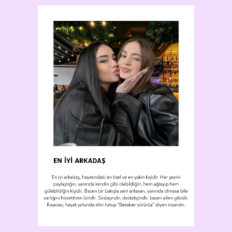 En Yakın Arkadaşım Posteri ( ÇERÇEVESİZ )