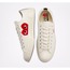 CONVERSE COMME DES GARCONS X CHUCK TAYLOR ALL STAR LOW PLAY GAME CREAM