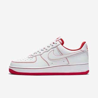 NİKE AİR FORCE 1 07 LOW STİTCH WHİTE UNİVERSİTY RED