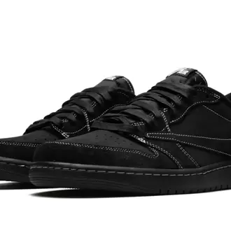 NİKE AİR JORDAN 1 RETRO LOW OG X TRAVİS SCOTT BLACK PHANTOM
