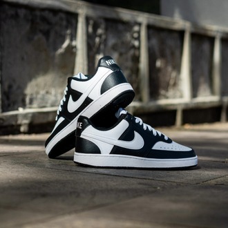 NİKE COURT VİSİON LOW DARK BLACK WHİTE