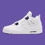NİKE AİR JORDAN RETRO 4 METALLİC COURT PURPLE