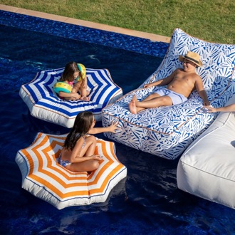 Sun Umbrella Havuz Pufu 130×130×20 cm | Dış Mekan ve Havuz Minderi / Navy